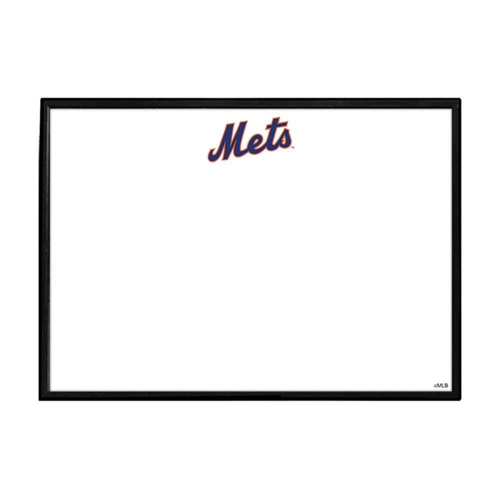 New York Mets: Wordmark - Framed Dry Erase Wall Sign - The Fan-Brand