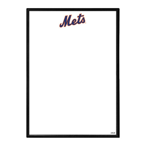 New York Mets: Wordmark - Framed Dry Erase Wall Sign - The Fan-Brand