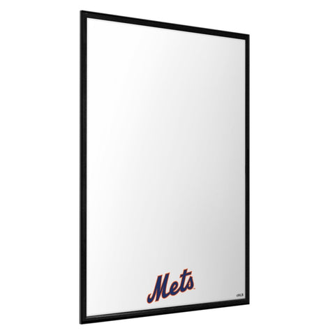 New York Mets: Wordmark - Framed Dry Erase Wall Sign - The Fan-Brand