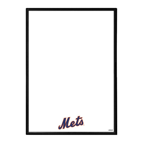 New York Mets: Wordmark - Framed Dry Erase Wall Sign - The Fan-Brand