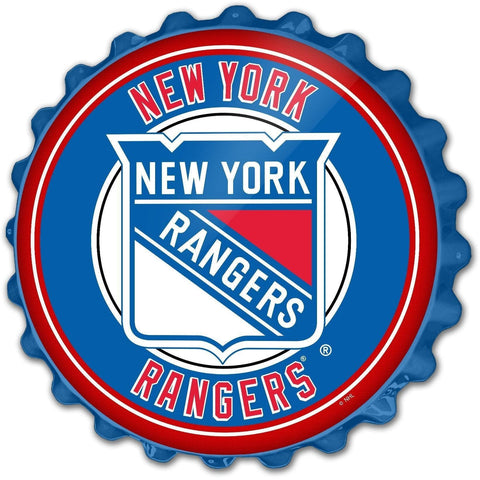 New York Rangers: Bottle Cap Wall Sign - The Fan-Brand