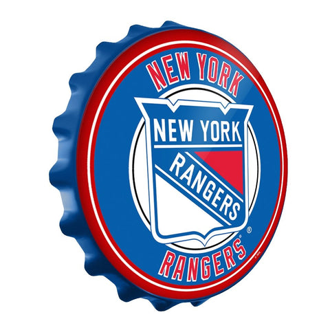 New York Rangers: Bottle Cap Wall Sign - The Fan-Brand