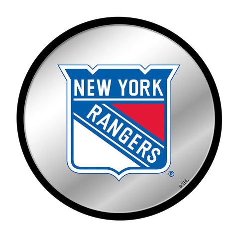 New York Rangers: Modern Disc Mirrored Wall Sign - The Fan-Brand