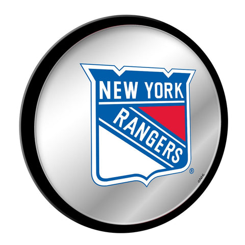 New York Rangers: Modern Disc Mirrored Wall Sign - The Fan-Brand