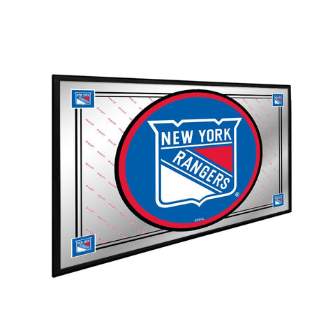 New York Rangers: Team Spirit - Framed Mirrored Wall Sign - The Fan-Brand