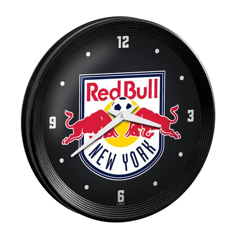 New York Red Bulls: Ribbed Frame Wall Clock - The Fan-Brand