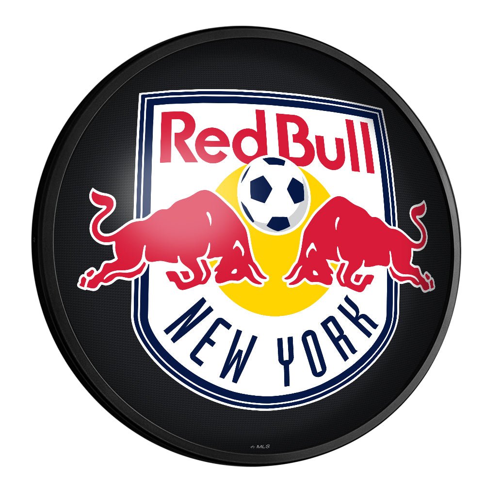 New York Red Bulls: Round Slimline Lighted Wall Sign - The Fan-Brand