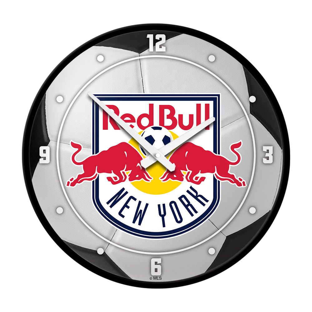 New York Red Bulls: Soccer Ball - Modern Disc Wall Clock - The Fan-Brand
