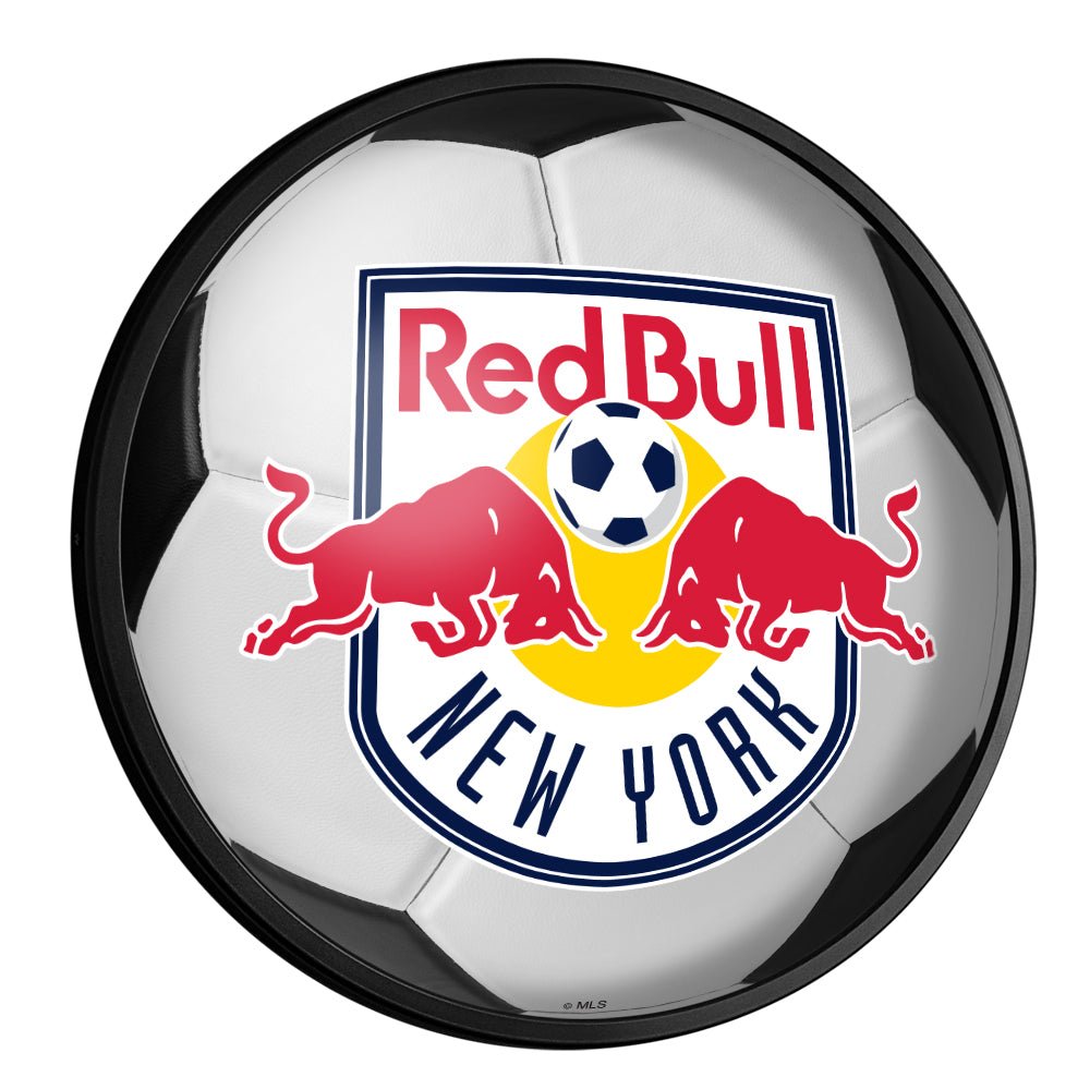 New York Red Bulls: Soccer - Round Slimline Lighted Wall Sign - The Fan-Brand