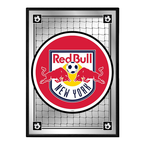 New York Red Bulls: Team Spirit - Framed Mirrored Wall Sign - The Fan-Brand