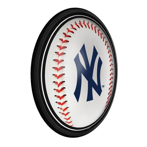 New York Yankees: Baseball - Round Slimline Lighted Wall Sign - The Fan-Brand