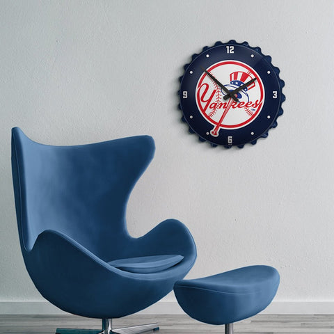 New York Yankees: Bottle Cap Wall Clock - The Fan-Brand