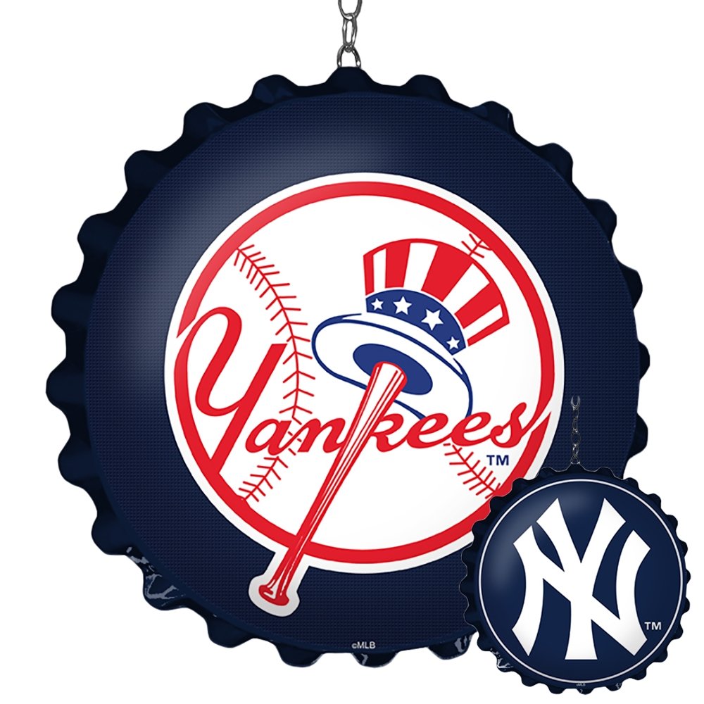 New York Yankees: Double-Sided Bottle Cap Dangler - The Fan-Brand
