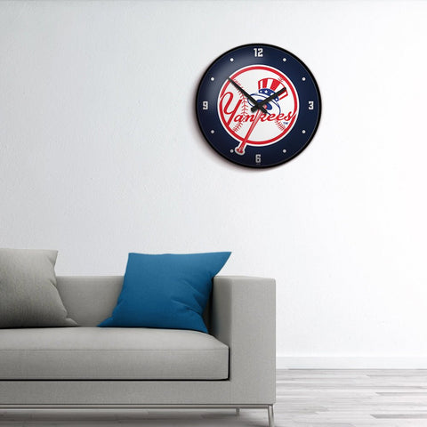 New York Yankees: Modern Disc Wall Clock - The Fan-Brand