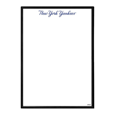 New York Yankees: Wordmark - Framed Dry Erase Wall Sign - The Fan-Brand