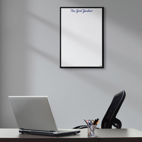 New York Yankees: Wordmark - Framed Dry Erase Wall Sign - The Fan-Brand