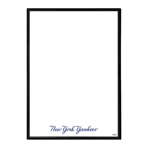 New York Yankees: Wordmark - Framed Dry Erase Wall Sign - The Fan-Brand