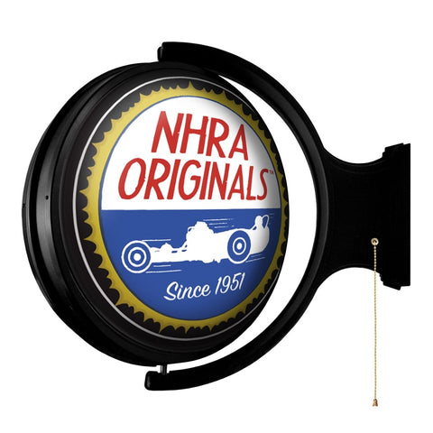 NHRA: Classic - Original Round Rotating Lighted Wall Sign - The Fan-Brand