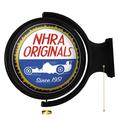 NHRA: Classic - Original Round Rotating Lighted Wall Sign - The Fan-Brand