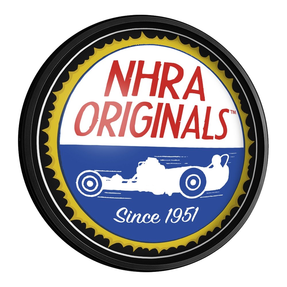 NHRA: Classic - Round Slimline Lighted Wall Sign - The Fan-Brand