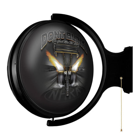 NHRA: Don't Blink - Original Round Rotating Lighted Wall Sign - The Fan-Brand