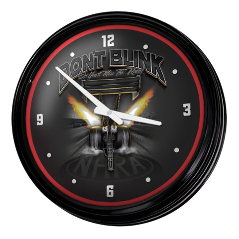 NHRA: Don't Blink - Retro Lighted Wall Clock - The Fan-Brand