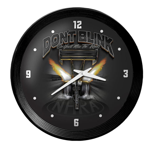 NHRA: Don't Blink - Ribbed Frame Wall Clock - The Fan-Brand