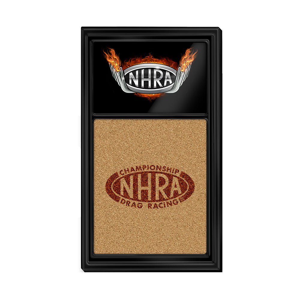 NHRA: Dual Logo, Header Pipes - Cork Note Board - The Fan-Brand