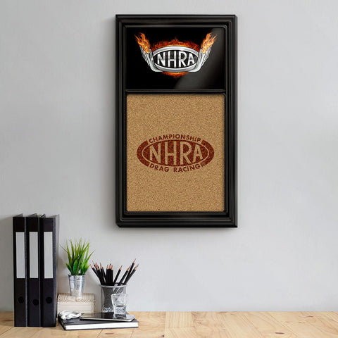 NHRA: Dual Logo, Header Pipes - Cork Note Board - The Fan-Brand