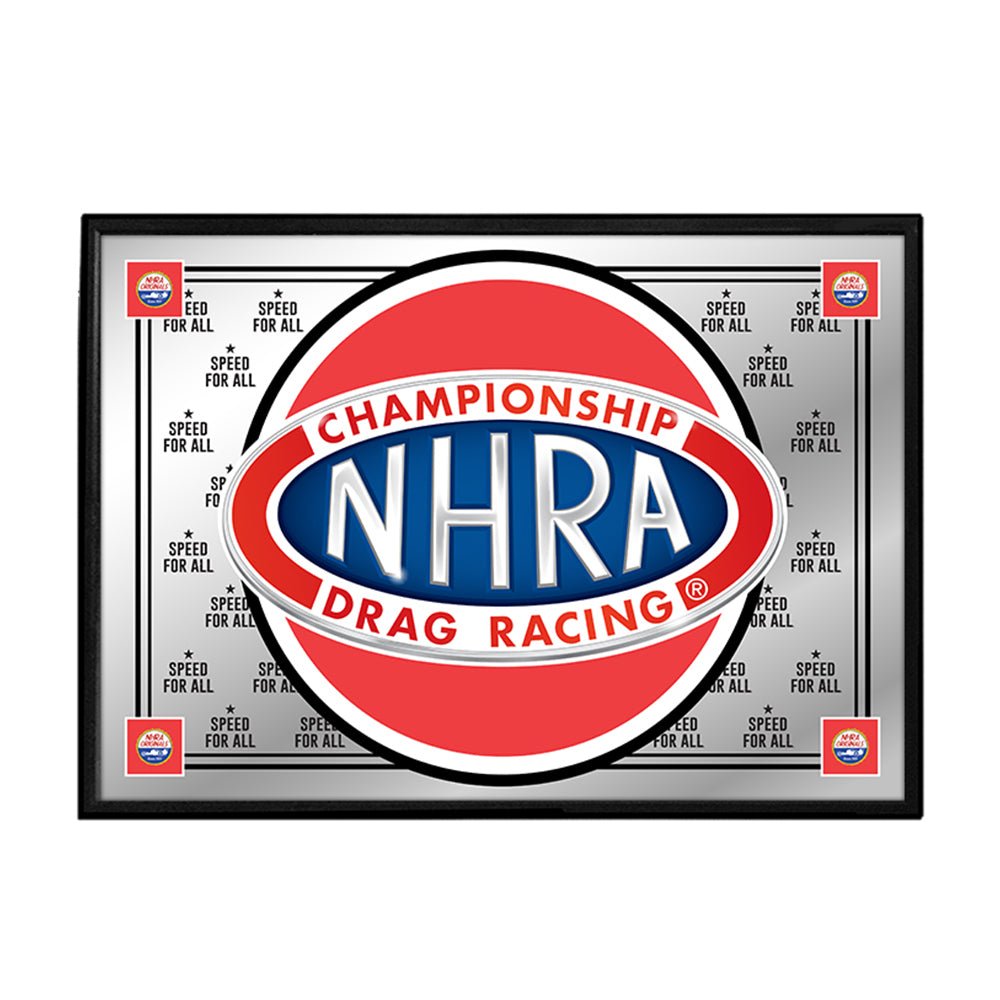 NHRA: Framed Mirrored Wall Sign - The Fan-Brand