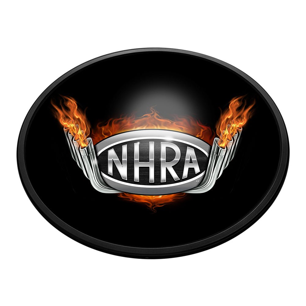 NHRA: Header Pipes - Oval Slimline Lighted Wall Sign - The Fan-Brand