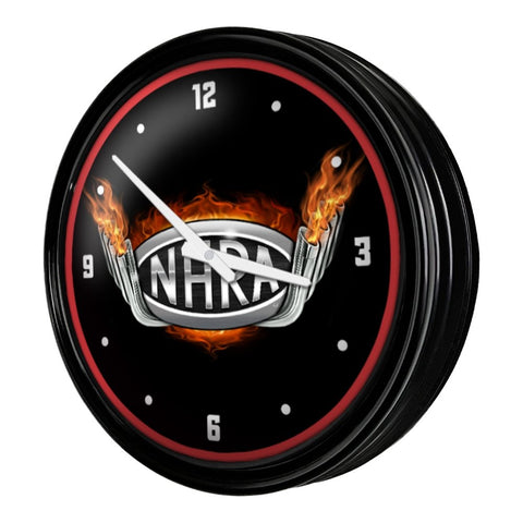 NHRA: Header Pipes - Retro Lighted Wall Clock - The Fan-Brand