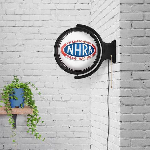 NHRA: Original Round Rotating Lighted Wall Sign - The Fan-Brand