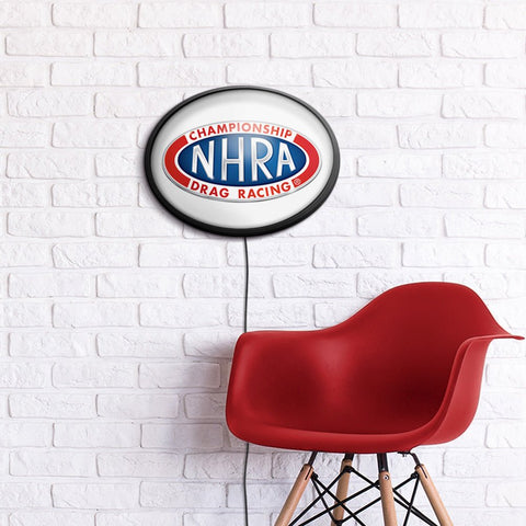 NHRA: Oval Slimline Lighted Wall Sign - The Fan-Brand