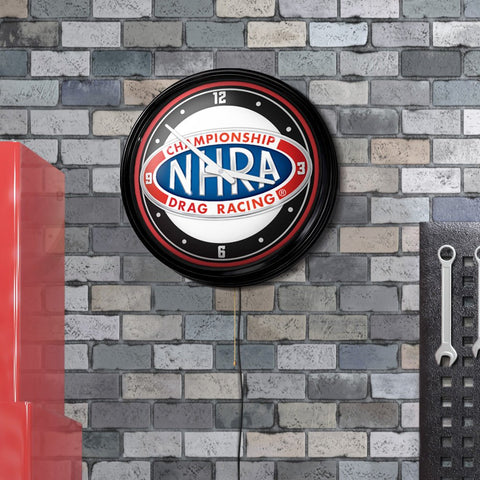 NHRA: Retro Lighted Wall Clock - The Fan-Brand
