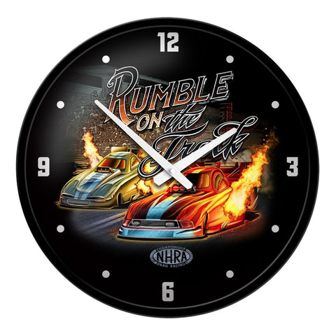 NHRA: Rumble - Modern Disc Wall Clock - The Fan-Brand
