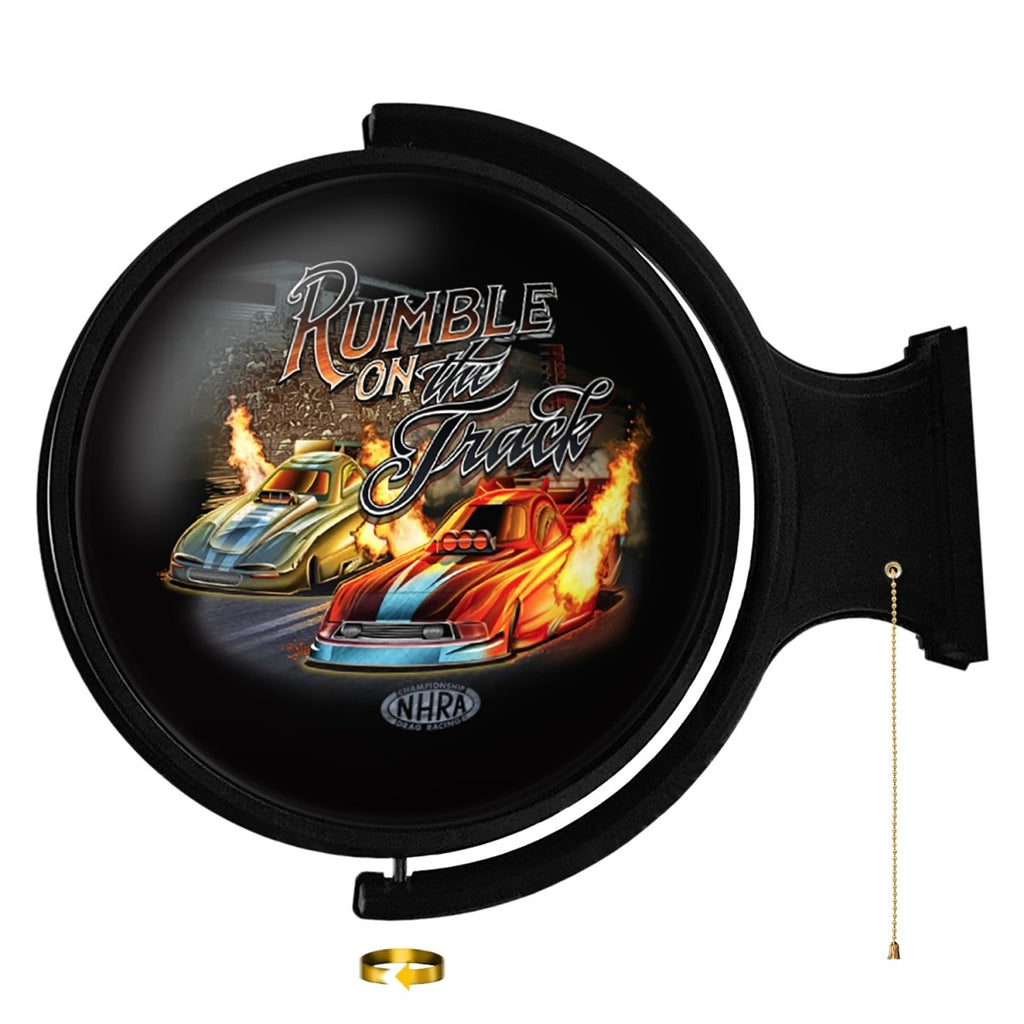 NHRA: Rumble - Original Round Rotating Lighted Wall Sign - The Fan-Brand