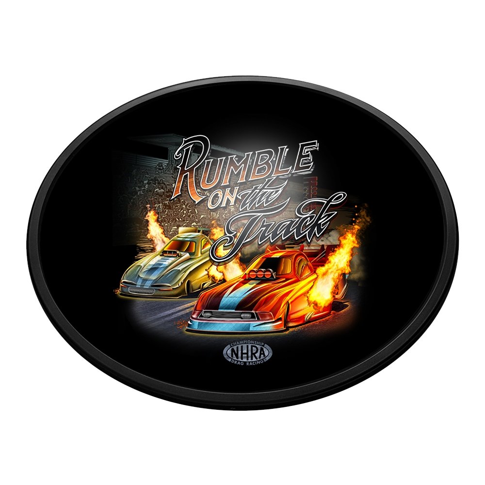 NHRA: Rumble - Oval Slimline Lighted Wall Sign - The Fan-Brand
