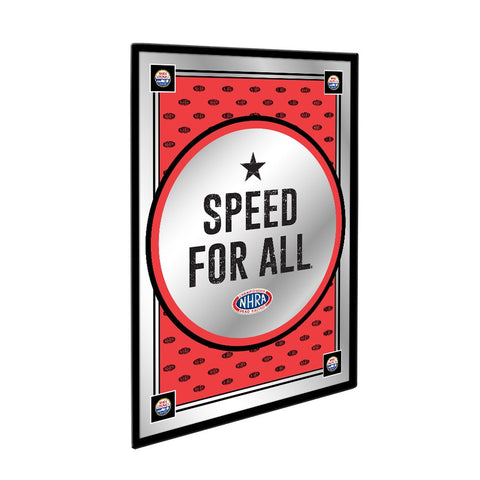 NHRA: Speed for All Team Spirit - Framed Mirrored Wall Sign - The Fan-Brand
