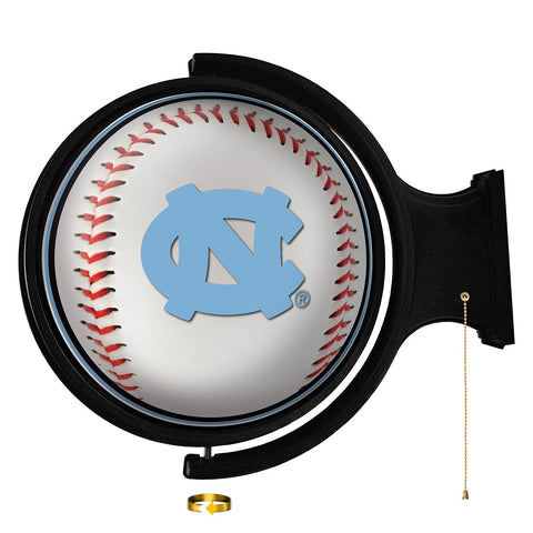 North Carolina Tar Heels: Baseball - Rotating Lighted Wall Sign - The Fan-Brand