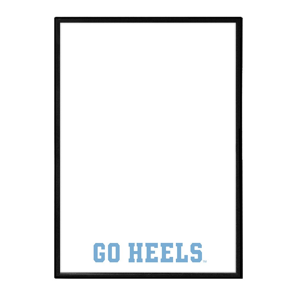 North Carolina Tar Heels: Go Heels - Framed Dry Erase Wall Sign - The Fan-Brand