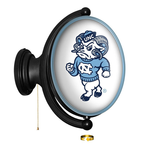 North Carolina Tar Heels: Mascot - Original Oval Rotating Lighted Wall Sign - The Fan-Brand