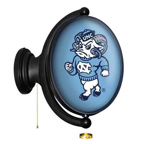 North Carolina Tar Heels: Mascot - Original Oval Rotating Lighted Wall Sign - The Fan-Brand
