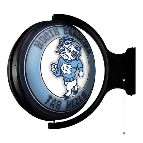 North Carolina Tar Heels: Mascot - Original Round Rotating Lighted Wall Sign - The Fan-Brand
