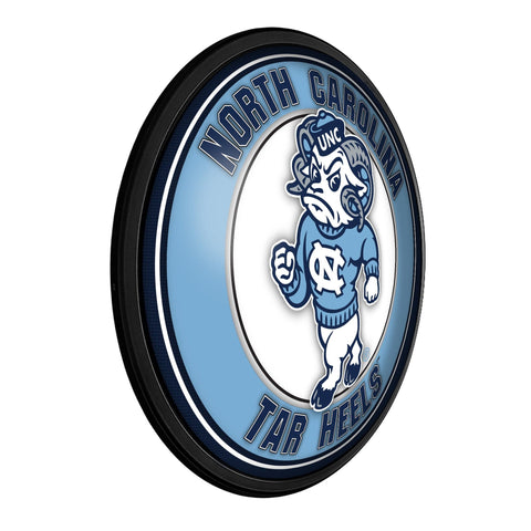 North Carolina Tar Heels: Mascot - Round Slimline Lighted Wall Sign - The Fan-Brand