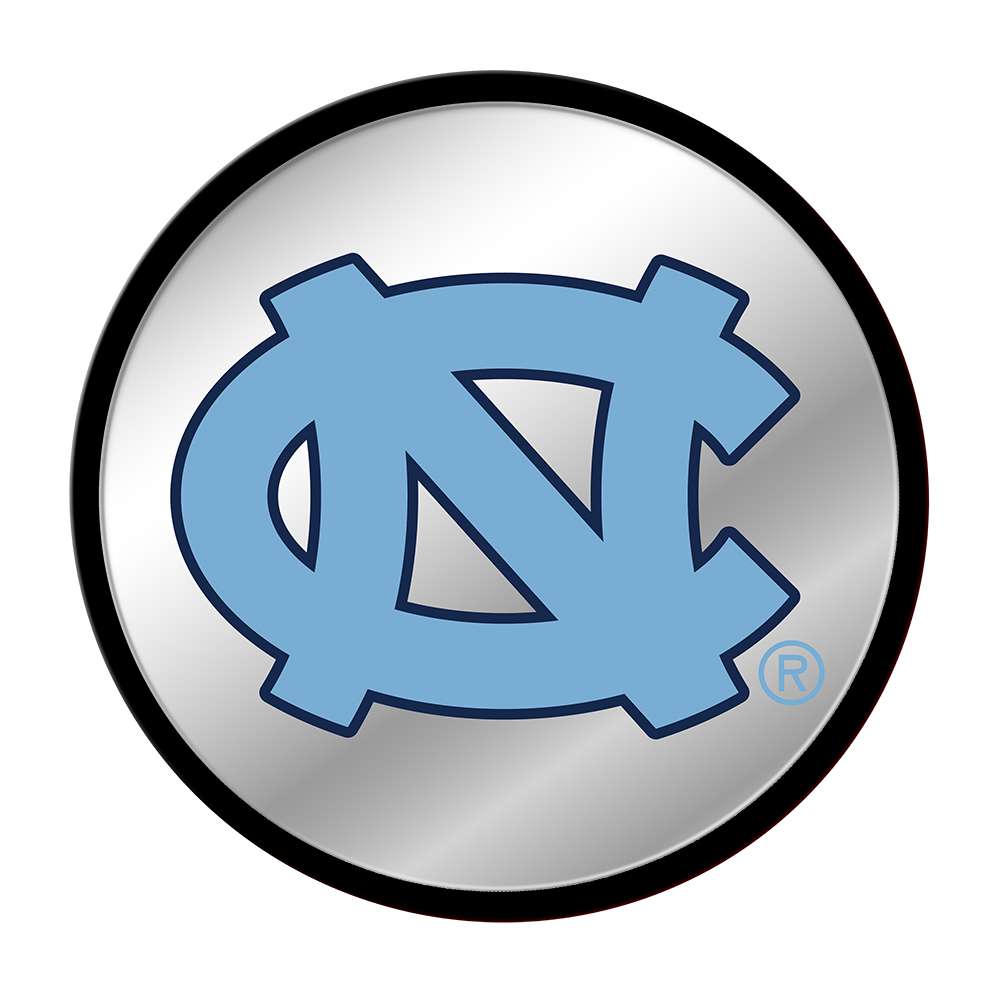 North Carolina Tar Heels: Modern Disc Mirrored Wall Sign - The Fan-Brand