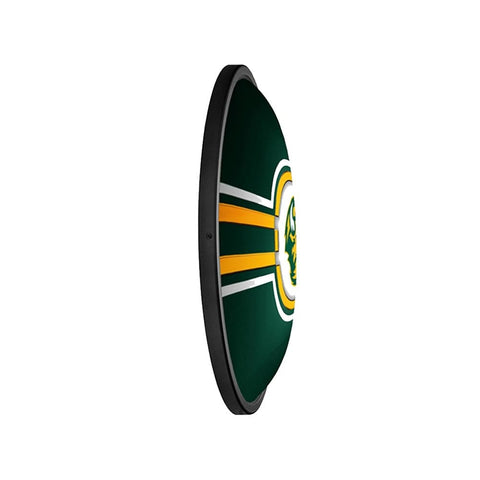 North Dakota State Bison: Oval Slimline Lighted Wall Sign - The Fan-Brand