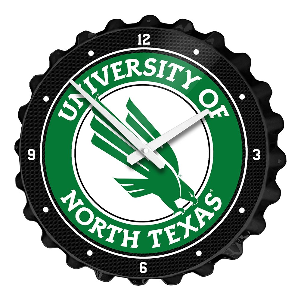 North Texas Mean Green: Bottle Cap Wall Clock - The Fan-Brand