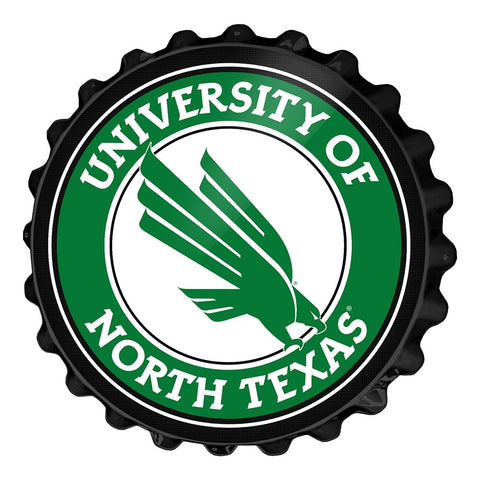 North Texas Mean Green: Bottle Cap Wall Sign - The Fan-Brand
