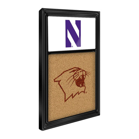 Northwestern Wildcats: Dual Logo - Cork Note Board - The Fan-Brand